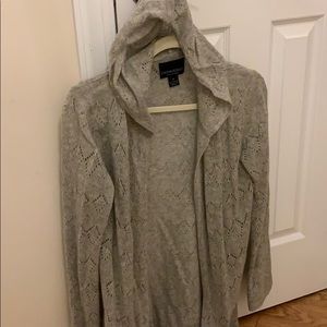 Cynthia Rowley cashmere cardigan hoodie